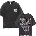 MJ Monogram Photo Fill Tribute Graphic T-Shirt - Cotton Oversized Tee