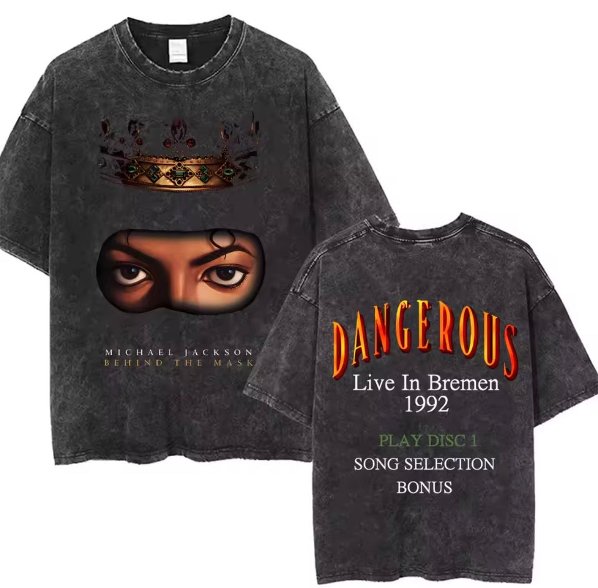 MJ Dangerous Vintage Graphic T-Shirt - Cotton Oversized Tee