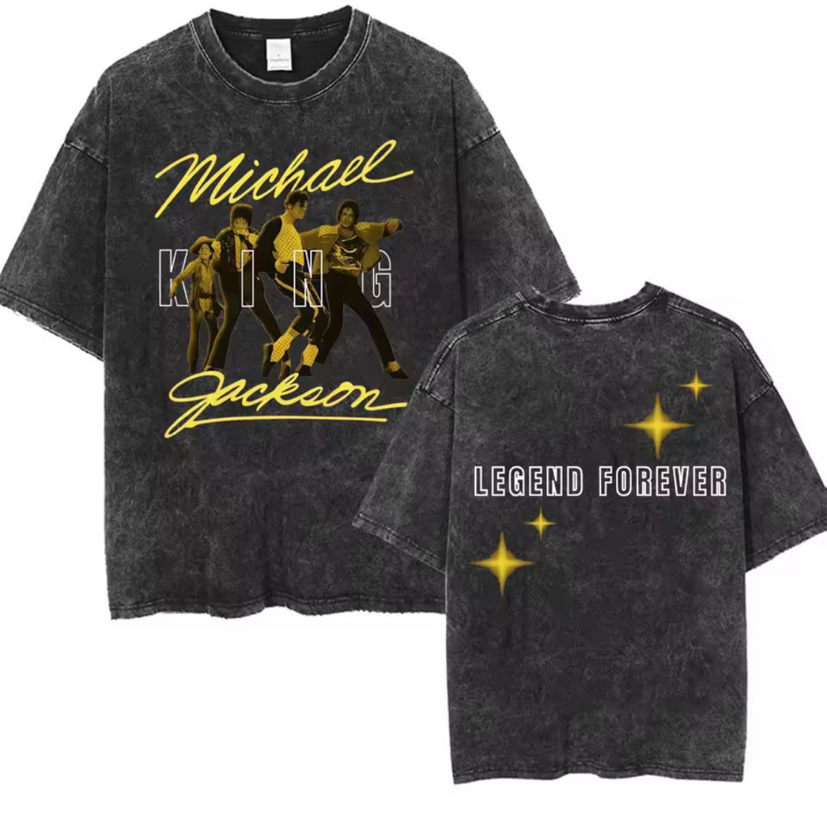 MJ Legend Forever Tribute Graphic T-Shirt - Cotton Oversized Tee
