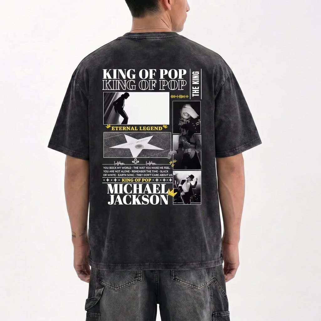 MJ Eternal Legend Tribute Graphic T-Shirt - Cotton Oversized Tee
