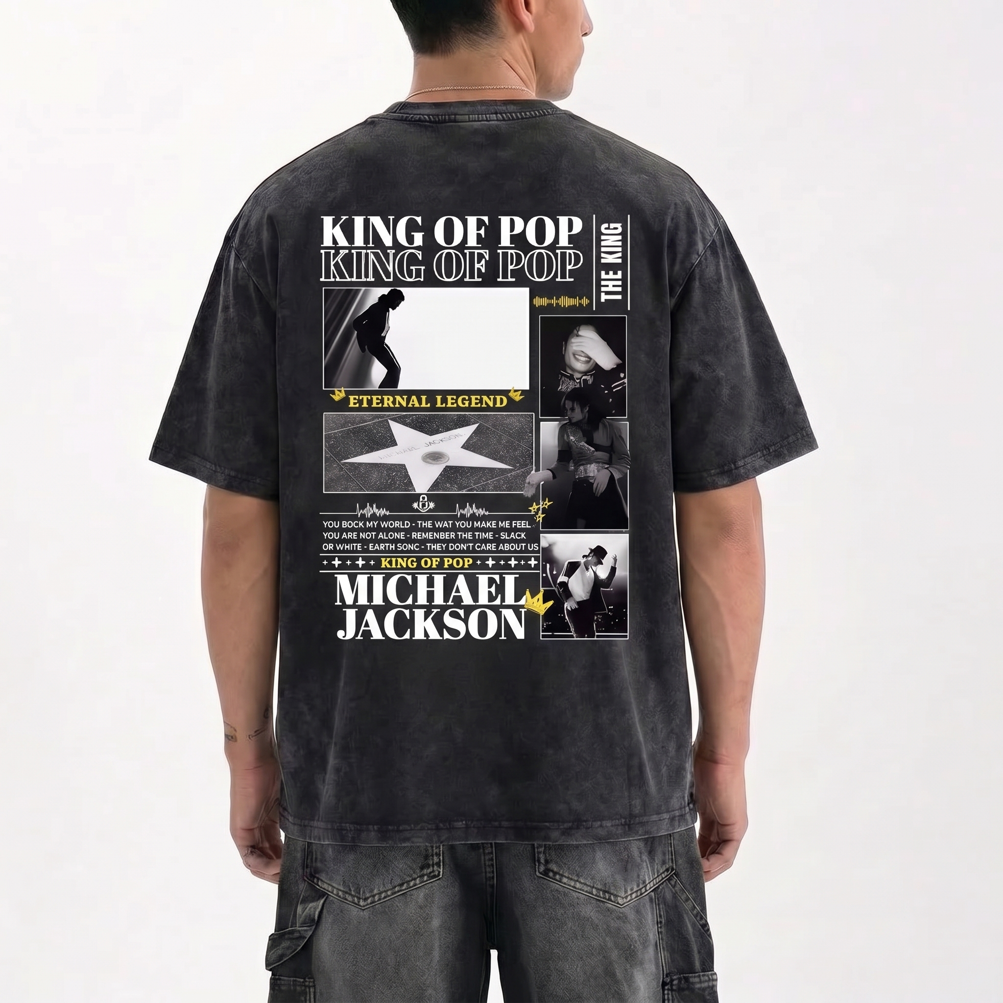 MJ Eternal Legend Tribute Graphic T-Shirt - Cotton Oversized Tee