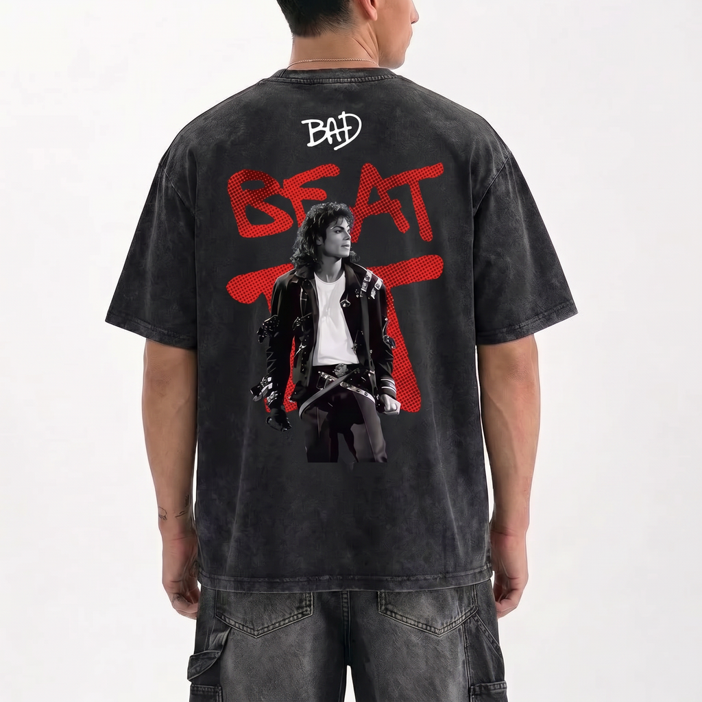 MJ BAD 25 Graphic T-Shirt - Cotton Oversized Tee